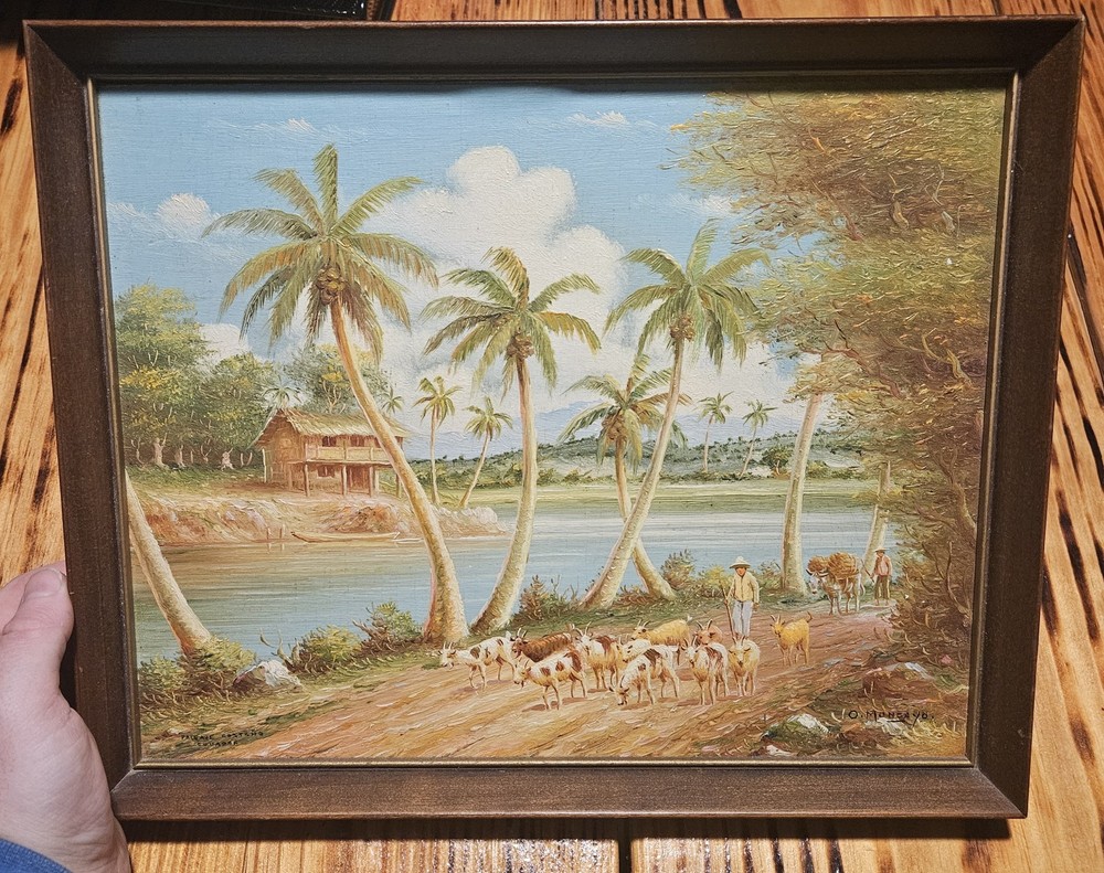 Oswaldo Moncayo – Landscape Oil Painting – Paisaje Costano Equador