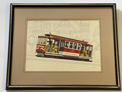 Antique San Francisco Painting California Regionalism Wpa Urban Landscape City