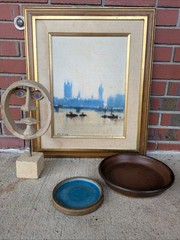 WILLIAM STILSON Midcentury Oil Painting 1965 London mcm Abstract Impressionism