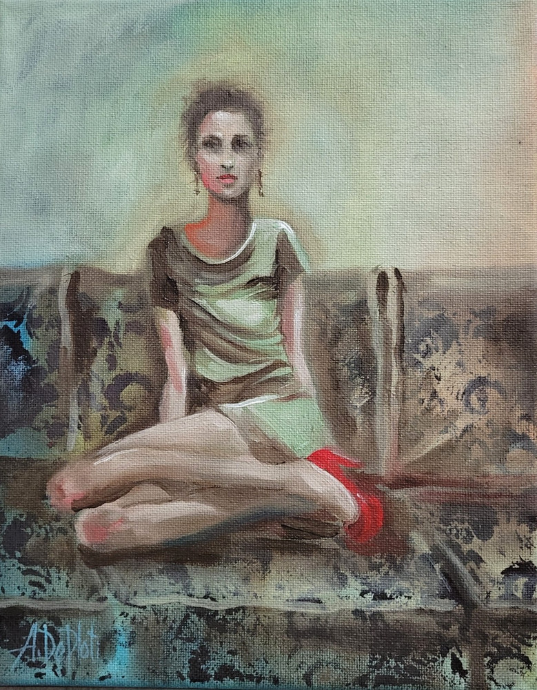 Original Oil on canvas painting* 10 x 8 in, signed*Etude – 2*