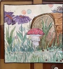 Original Watercolor/Ink Nature Painting, Modern Art: by Lisa Marie McClellan