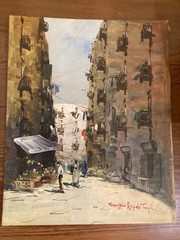 Giuseppe Rispoli Original Oil Painting Naples Italy 12” x 15” Unframed