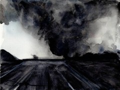 Midwest Tornado No.3 : Sandra Watercolors™ : ORIGINAL PAINTING