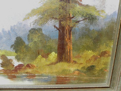 Willard Page 1885-1958 Colorado mountains landscape painting larger size 12 x 24