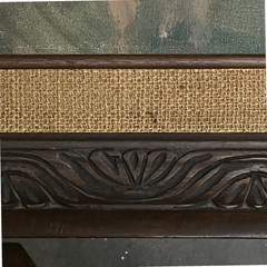 Salvadore Cabrera Girl Big Eyes Vintage Oil Painting Portrait Bonnet Signed 1978
