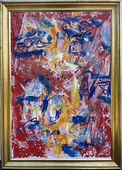 Rolf Gjedsted Abstrakte Komposition Moderne Kunst aus Kopenhagen Dänemark 81×58