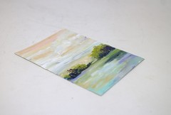 ACEO Original Landscape Garden Painting ATC Collectable Heavy Paper, L 2039