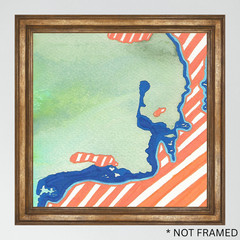 ‘Hazard Zones‘ Tristan Reasor Original Abstract Painting Acrylic 6×6 Fine Art
