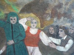 LOUIS FERSTADT, LISTED Russian American NY HISTORICAL Old OIL PAINTING Signed