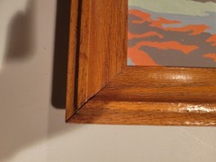 Used Handpainted Jesus Of Nazareth Coastal Waters Reflection Framed Easter Piece