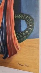 AFTER Leonor Fini – Oil Canvas Painting – Surrealism Style / Signed & Titled A1