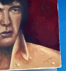 Vintage Elvis Presley Painting Signed by Linda Selver ‘80 Fast Shipping!!!