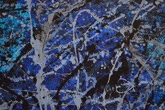 Jackson Pollock style￼￼ Canvas painting￼ 72” X 60”Abstract,Modern,XL,5ftX6ft