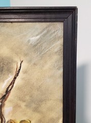 Vintage 1959 Floral Still Life Original Pastel on Paper Signed and Framed 33×21