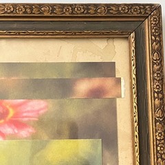 Original Mixed Media Modern Art Collage „Genesic“ 11.5×16.5″ Signed