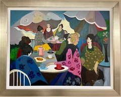 TARKAY „ENJOYING THE MOMENT“ HAND SIGNED ORIGINAL OIL ON CANVAS- NEW ART!