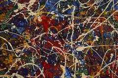 Jackson Pollock style￼￼ Canvas painting￼ 72” X 60”Abstract,Modern,XL, Landscape￼