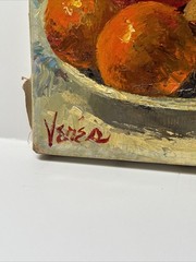 Famous Clown Painting By Veres Mid Century Portrait Circus MARGO CLARK VINTAGE