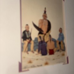 Loren Pahsetopah „Things To Be Remembered“ 1990 NATIVE AMERICAN ART 5 By 7.5
