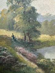 Signed Oil On Canvas, Presumed View Of Creuse, French School, 19th-20th C