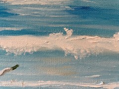 11 x 14 Origina Oil Painting on Canvas……“The Beach“