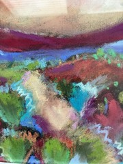 Southwest Hillside “An Original Pastel Painting 10”x13”Original Framed