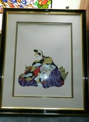 Signed David Venticinque Silk Screen Poet Professionally Framed & Matted Large