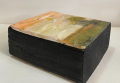 Expressionist Golden Hour Trees Mini Art Block Original Hand-Painted