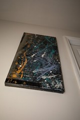 18″ x 36″ Gallery Depth 1-1/2″ Abstract Painting Stretched Canvas