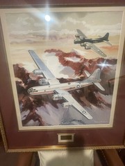 John Cowan watercolor cover of „Log of Navigation“ 1944