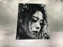 Geisha Girl Painting Woman Portrait Abstract Original Asian Art Japanese Geisha
