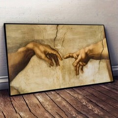 Adam Oil Painting Living Room Sofa Background Decoration Frameless Oil Painting