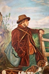 OIL PAINTING ON CANVAS COPY „LE RETOUR DE LA CHASSE“ BY THOMAS GOFF LUPTON