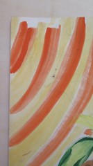 19 11/16×25 3/16in Old Painting Watercolour On paper Inside With Nature Still