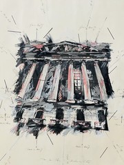 Louisiana Artist Tulane Architect Teacher Grover Mouton Art. NY Stock Exchange