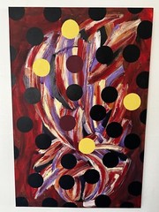 24×36 inch „Johnny Davis Abstract Acrylic on Canvas Painting – Original Artwork“