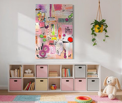 Original Abstract Hand Painted Artwork – Unique, Handmade Paintings 100x70cm
