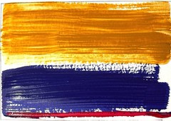 Original Abstract Expressionism 5X7 Paper Colorful Unique Handmade Signed 10
