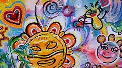 Echoes of Taino – original acrylic painting on stretched canvas by Galina
