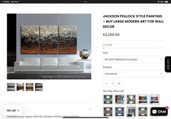 Jackson pollock Style Painting Hand Painted And Signed By Artist Maitreyii