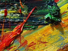 LANDSCAPE OIL█PAINTING█IMPRESSIONISM OUTSIDER█ART█SIGNED ABSTRACT ORIGINAL█DECO