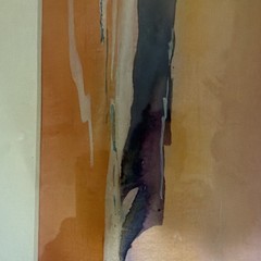D. G. Hill Watercolor Painting on Paper, Matted & Framed 19 in