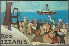 Original Elizabeth BETTY Yates ENSIGN ‚Tuckernuck‘ NANTUCKET Folk Art PAINTING