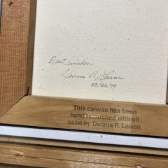 Dennis Patrick Lewan Flower Harvest Canvas Limited Edition COA 190/450 Signed