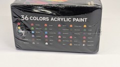 Shuttle Art Acrylic Paint Set 36 Colors 2oz Tubes • Vibrant Artist Craft
