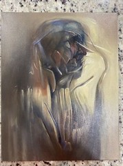 Pintura Hombre Fijo By LatinAmerican Artist ManuelAzzcuy 16×20”