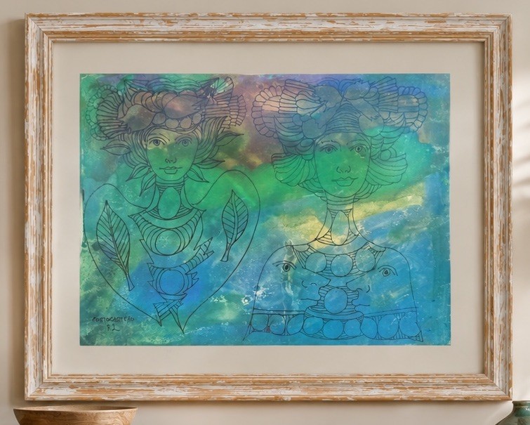 Rene Portocarrero Framed Print 25.5”x 20.5”