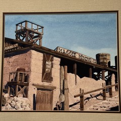 MINE PAINTING MINING AMERICAN REGIONALISM GHOST TOWN REALISTIC LISTED FAMOUS