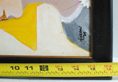 Picasso Style Cubism Acrylic Original Art „Star is Born Framed by Leean Swanson