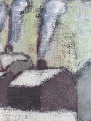 BERTA HANSSON SWEDISH ART VINTAGE MCM MID CENTURY MODERN ANTIQUE OIL PAINTING